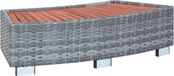 VidaXL Spatrap 92x45x25 cm poly rattan grijs