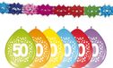 Folat 50 jaar fête articles paquet - 3x guirlandes et 32x ballons