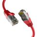 EFB ELEKTRONIK Patchkabel CAT8.1 ROT 1m RJ45 PATCHKABEL S/FTP PIMF, LSZH 2000MHZ 40GB NETZWERKKABEL - 1 VPE = 10 Stück