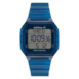 Adidas Originals Digital One GMT AOST22552 Horloge - Kunststof - Blauw - Ø 44 mm