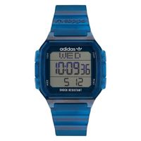 Adidas Originals Digital One GMT AOST22552 Horloge - Kunststof - Blauw - Ø 44 mm