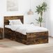 Maison Exclusive - Lit exclusif - Structure en bois massif de chêne fumé, dimensions 90 x 200 cm