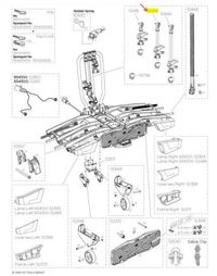 Thule Euroclassic Easy Fold Xt Medium Bike Arm 52414 Pièce de rechange Noir