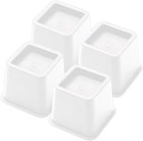JustValue Meubelverhoger Set - Verhoogt met 8 cm - Max. 600 kg - Wit
