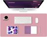 Azomor® Bureau-onderlegger waterdicht dubbelzijdig pour bureau et usage domestique - 80 x 40 cm - PVC - Violet/Rose