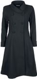 Gothicana by EMP Gothicana zwarte jas met dubbele knoopsluiting - Dames - L