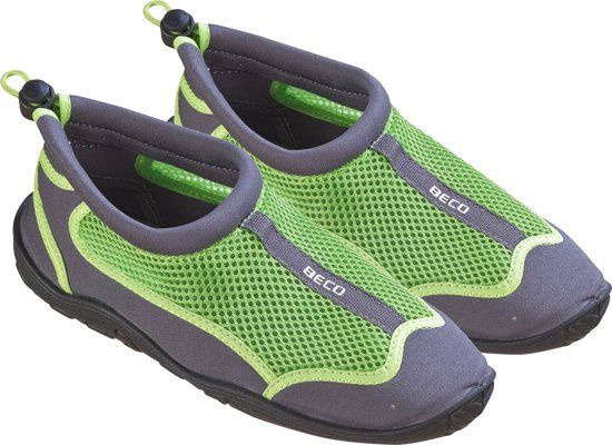 Beco waterschoenen - mesh - grijs/groen - maat 39