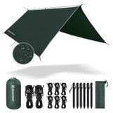 Merkloos Tentzeil - Campingzeil - 3 x 3 m - Waterdicht Pu3000 - Anti-UV - Hangmat