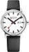 Mondaine Evo 2 Big Date Herenhorloge - 40mm - Zwart Leer - Wit Wijzerplaat