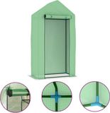 vidaXL Kas met stalen frame 0,5 m² 1x0,5x1,9 m
