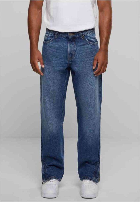 Urban Classics Heavy Ounce Zipped Jeans - Men's - W33 - Blue