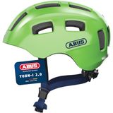 ABUS Fietshelm Youn-I 2.0, Groen (sprankelend), Maat M