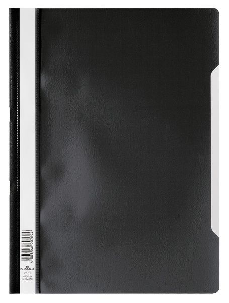 Durable 2573-01 Snelhechter A4 Polypropyleen (PP) Zwart, Transparant