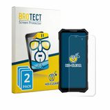 BROTECT - Screenprotector voor Doogee V50 Pro - Folie Beschermfolie transparant 2 Stuks