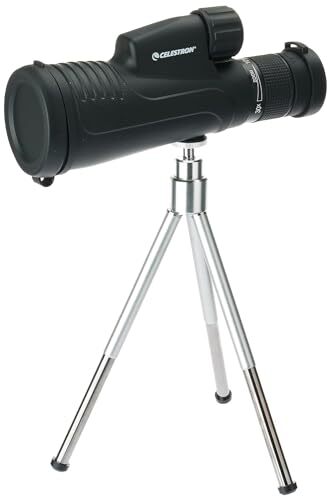 Celestron Celestron 72373 Outland X 10-30x50mm waterdichte monokijker met statief, reinigingsdoekjes, oculairafdekkingen en riemhoes - Duurzame behuizing, BaK-4-prismaglas en multi-gecoate optiek, Zwart