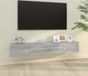 Maison Exclusive - meuble TV mural, 2 pièces, gris Sonoma, 100x30x30 cm, panneau de particules