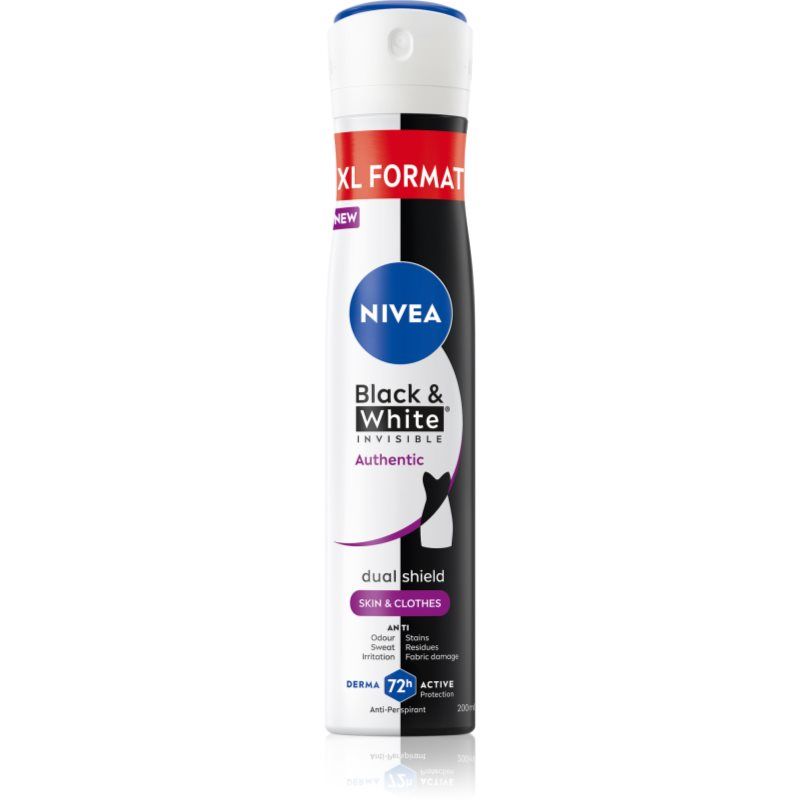 NIVEA Black & White Authentic Antitranspirant Spray 200 ml