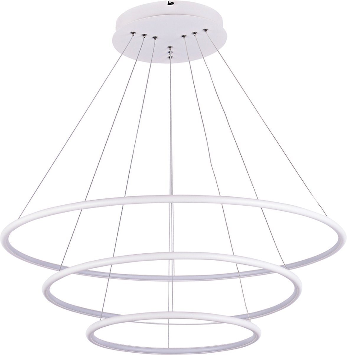 Fantasia Hanglamp met ringen LED wit of zwart 99 W 80 cm