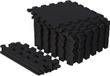 Gorilla Sports Vloermatten - Beschermingsmatten - 18 matten + 8 eindstukken - 30x30 - Puzzel mat - Zwart