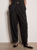 APRICOT APRIT GmbH Ballonbroek met brede pijpen en krijtstreep Dark Grey