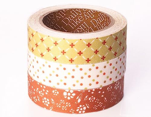Dailylike Set of 3 Cotton Washi Tape - 15mm x 3m