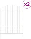 vidaXL Tuinhek WOERDEN, 2 stuks, 170 x 225 cm, wit