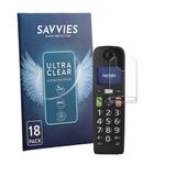 Savvies Screenprotector voor Panasonic KX-TGU130 - Folie Beschermfolie transparant 18 Stuks