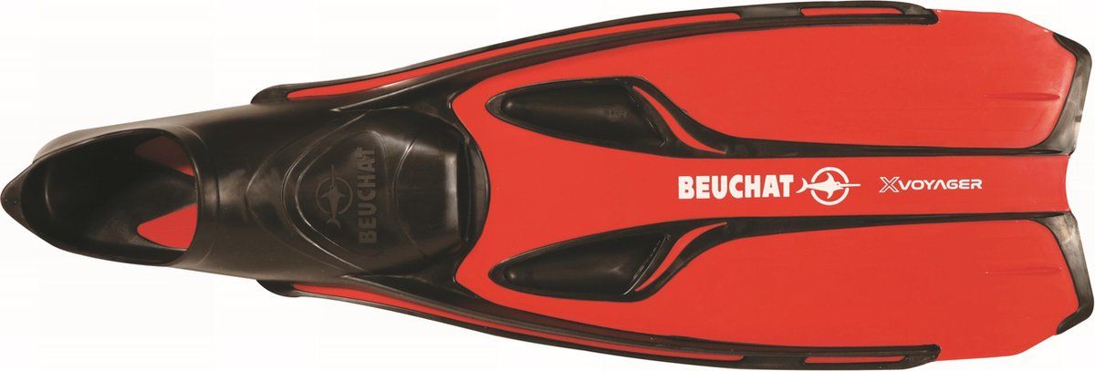 Beuchat X Voyager - Snorkelvinnen - Blote Voet - Rood - Maat: 2021