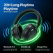 NONE K-285H Draadloze Bluetooth Over-Ear Hoofdtelefoon Zwart Grijs
