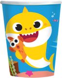 amscan Bol 8 papieren bekers Baby Shark