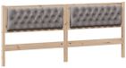 vidaXL Hoofdbord Anders Bruin en Taupe 200 cm Massief Grenenhout