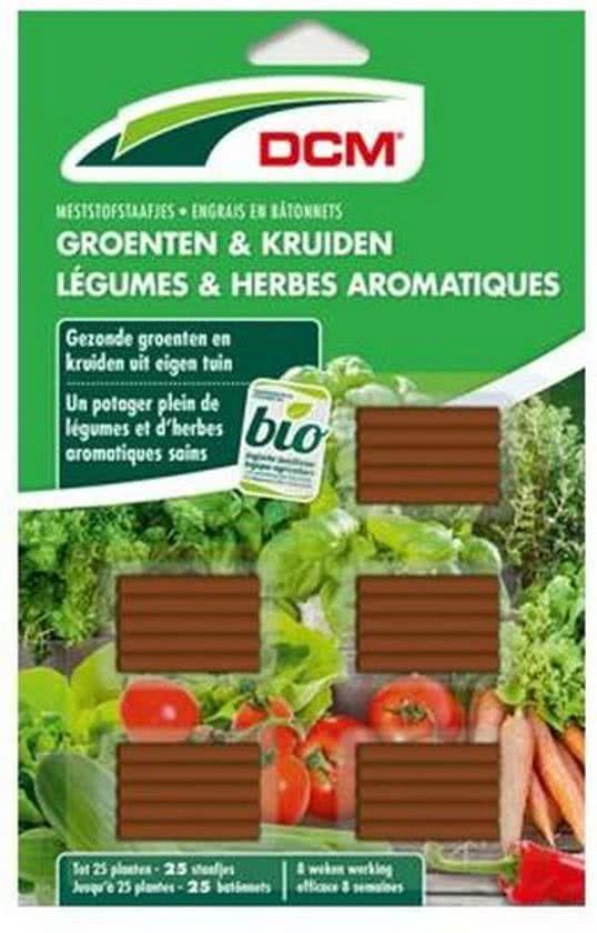 Groenten en kruiden meststaafjes 50 g - set van 25 stuks
