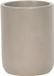 MSV Brasilia Tandenborstelhouder Beker – Badkamer Accessoires – Tandenborstel Houder en Tandpasta Houder – Cement – Taupe – 7,8 x 10,4 cm