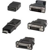 Accsup Set van 5 HD-adapters Zwart