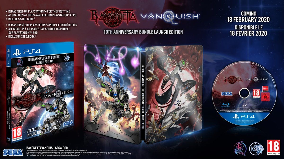 Sega Bayonetta & Vanquish Double Pack - Limited 10th Anniversary Edition - PlayStation 4