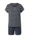 Marc O'Polo Pyjama ' Mix N Match ' navy / wit