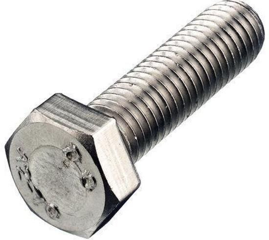 Hoenderdaal tapbout rvs (A2) M12 x 30 mm DIN 933 A2 - 8712811099945