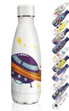 HoneyHolly Thermosfles, 18/8 roestvrij staal, 350 ml, BPA-vrije sportfles, vacuüm-geïsoleerd, lekvrij, voor kinderen, school
