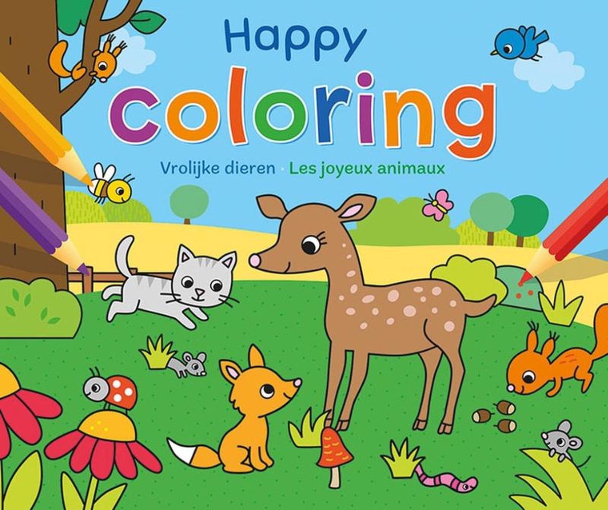 Deltas Happy Coloring - Vrolijke dieren / Happy Coloring - Les joyeux animaux