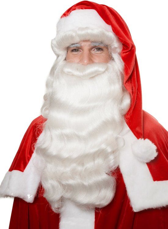 Feestbeest.nl Santa set de luxe wit
