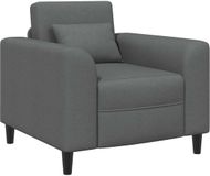 vidaXL Fauteuil Donkergrijs Stof