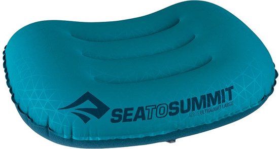 Sea To Summit Aeros Ultralight Opblaasbaar Hoofdkussen Large Aqua