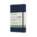 Moleskine Weekkalender 2022, 12 maanden weekplanner, horizontaal, vaste omslag, formaat Pocket 9 x 14 cm, kleur saffier, 144 pagina's
