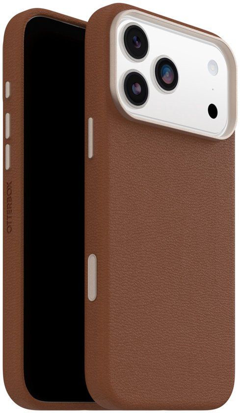 OtterBox Symmetry Cactus Leren Backcover met MagSafe voor Apple iPhone 17 Pro Max - Desert Sadle