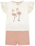 Dirkje Meisjes Kledingset - Off-white - Maat 110