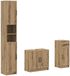 vidaXL - 3-delig - badkamerkast - set - UTRECHT - Artisanaal - eiken - Bewerkt - hout