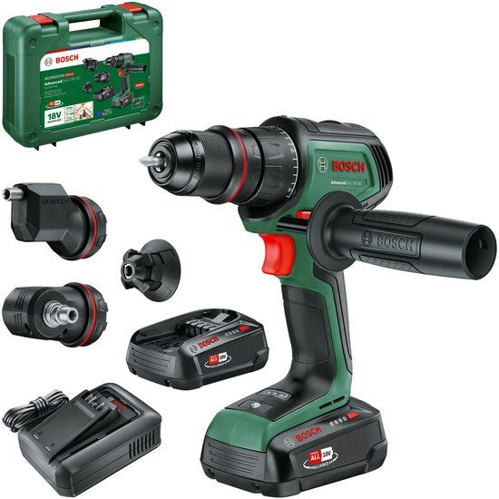 Bosch AdvancedDrill 18V-80 QuickSnap Accu-schroefboormachine | 2x Accu | 2500 mAh | 18.0 V