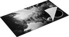 Chefcare Inductie Beschermer Zwaan op het Water in het Bos - Zwart Wit - 95x55 cm - Afdekplaat Inductie - Kookplaat Beschermer - Inductie Mat