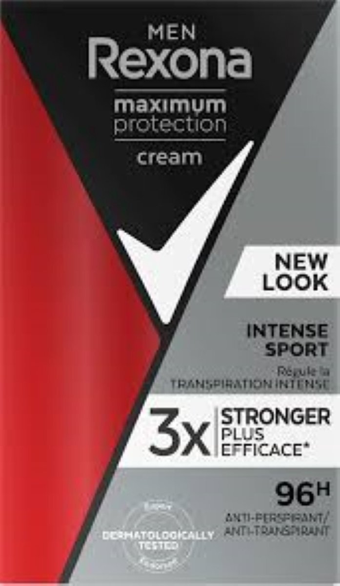 Rexona Men Deo Crème - Maximum Protection Intense Sport - 2 x 45 ml