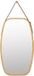 COAST™ Miroir suspendu - Bord en bambou - Réglable - 77 x 44 x 1,5 cm